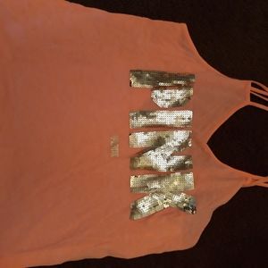 Pink brand tank top